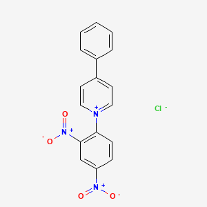 molecular formula C17H12ClN3O4 B13802684 1-(2,4-Dinitrophenyl)-4-phenylpyridinium chloride CAS No. 26863-15-0