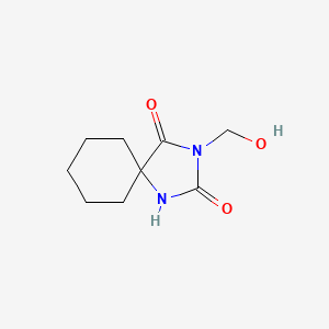 molecular formula C9H14N2O3 B13802690 1,3-Diazaspiro(4.5)decane-2,4-dione, 3-(hydroxymethyl)- CAS No. 710-86-1