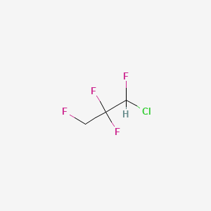 molecular formula C3H3ClF4 B13802715 1-Chloro-1,2,2,3-tetrafluoropropane CAS No. 67406-66-0