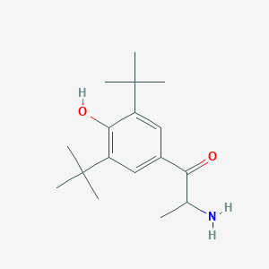 1-Propanone, 2-amino-1-[3,5-bis(1,1-dimethylethyl)-4-hydroxyphenyl]-