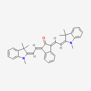 1,3-Bis[(E)-2-(1,3,3-trimethyl-1,3-dihydro-2H-indol-2-ylidene)ethylidene]-1,3-dihydro-2H-inden-2-one