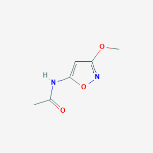 molecular formula C6H8N2O3 B13802745 N-(3-methoxy-1,2-oxazol-5-yl)acetamide 