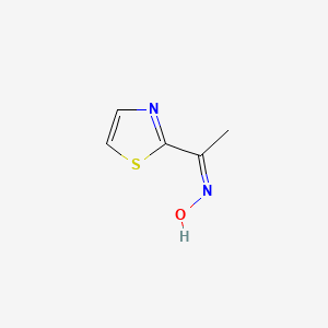 molecular formula C5H6N2OS B13802746 Ethanone,1-(2-thiazolyl)-,oxime(9ci) 