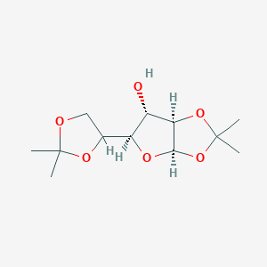 molecular formula C12H20O6 B13802761 (1R,3R,4S,5R)-3-[(4S)-2,2-Dimethyl-1,3-dioxolan-4-YL]-7,7-dimethyl-2,6,8-trioxabicyclo[3.3.0]octan-4-OL 