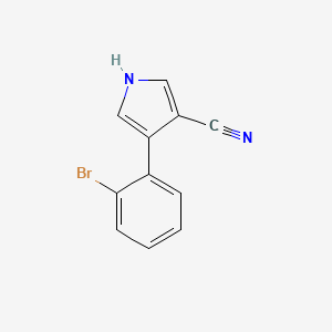 4-(2-Bromophenyl)-1H-pyrrole-3-carbonitrile