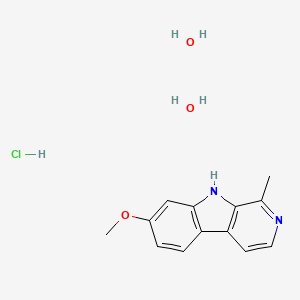 molecular formula C13H17ClN2O3 B13802771 Harmine hydrochloride dihydrate 