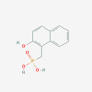 molecular formula C11H11O4P B13802779 (2-Hydroxynaphthalen-1-yl)methylphosphonic acid 