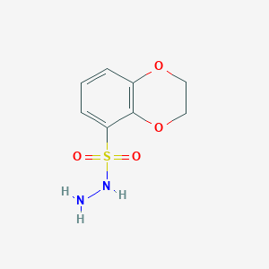 molecular formula C8H10N2O4S B13802787 2,3-Dihydro-1,4-benzodioxine-5-sulfonohydrazide CAS No. 890522-62-0