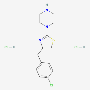 1-(4-((4-Chlorophenyl)methyl)-2-thiazolyl)piperazine dihydrochloride