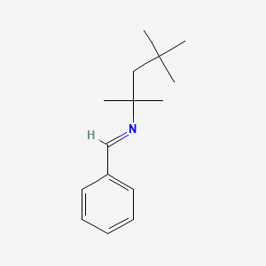 molecular formula C15H23N B13802846 2-Pentanamine,2,4,4-trimethyl-N-(phenylmethylene)- CAS No. 49707-52-0