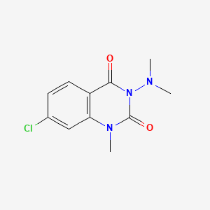 2,4(1H,3H)-Quinazolinedione, 7-chloro-3-(dimethylamino)-1-methyl-