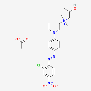 [2-[[4-[(2-Chloro-4-nitrophenyl)azo]phenyl]ethylamino]ethyl](2-hydroxypropyl)dimethylammonium acetate