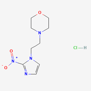 molecular formula C9H15ClN4O3 B13802875 Morpholine, 4-(2-(2-nitro-1H-imidazol-1-yl)ethyl)-, monohydrochloride CAS No. 74141-72-3