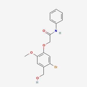 2-[5-bromo-4-(hydroxymethyl)-2-methoxyphenoxy]-N-phenylacetamide