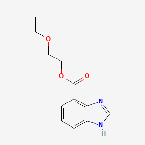 molecular formula C12H14N2O3 B13802890 2-Ethoxyethyl 1H-benzo[d]imidazole-4-carboxylate 