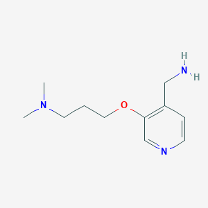 {3-[3-(Dimethylamino)propoxy]pyridin-4-yl}methanamine