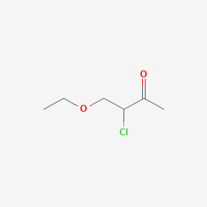 molecular formula C6H11ClO2 B13802914 2-Butanone,3-chloro-4-ethoxy- 