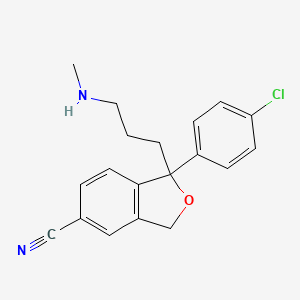 1-(4-Chlorophenyl)-1-(3-(methylamino)propyl)-1,3-dihydroisobenzofuran-5-carbonitrile