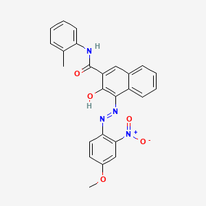 3-hydroxy-4-[(4-methoxy-2-nitrophenyl)diazenyl]-N-(2-methylphenyl)naphthalene-2-carboxamide