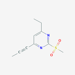 4-Ethyl-2-(methylsulfonyl)-6-(1-propyn-1-yl)pyrimidine