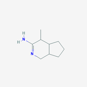 4-methyl-4,4a,5,6,7,7a-hexahydro-1H-cyclopenta[c]pyridin-3-amine