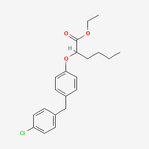 Ethyl (+-)-2-(4-((4-chlorophenyl)methyl)phenoxy)hexanoate