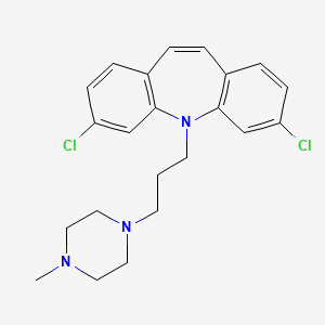 3,7-Dichloro-5-(3'-(4''-methylpiperazinyl)propyl)-5H-dibenz(b,f)azepine