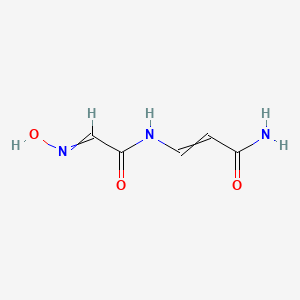 3-[[(Hydroxyimino)acetyl]amino]propenamide