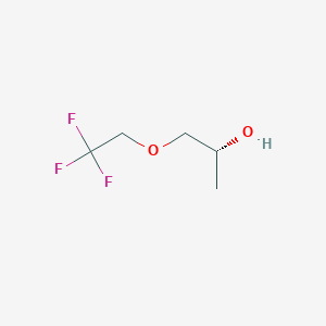 molecular formula C5H9F3O2 B1380304 (2R)-1-(2,2,2-trifluoroethoxy)propan-2-ol CAS No. 1568041-96-2