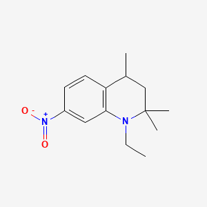 Quinoline, 1-ethyl-1,2,3,4-tetrahydro-2,2,4-trimethyl-7-nitro-