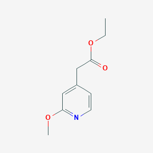 molecular formula C10H13NO3 B1380305 2-(2-甲氧基吡啶-4-基)乙酸乙酯 CAS No. 847375-45-5