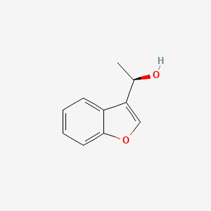 molecular formula C10H10O2 B1380307 (1R)-1-(1-苯并呋喃-3-基)乙醇 CAS No. 1059698-12-2