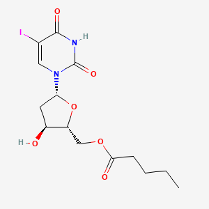 molecular formula C14H19IN2O6 B13803090 2'-Deoxy-5-iodo-5'-O-pentanoyluridine CAS No. 84052-69-7