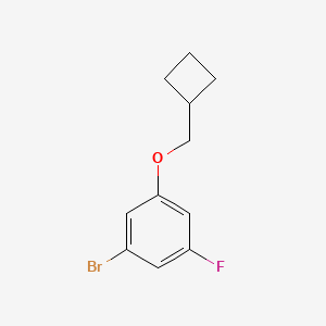 molecular formula C11H12BrFO B1380313 1-溴-3-(环丁基甲氧基)-5-氟苯 CAS No. 1519211-07-4