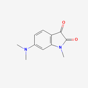 molecular formula C11H12N2O2 B1380315 6-(二甲氨基)-1-甲基-2,3-二氢-1H-吲哚-2,3-二酮 CAS No. 1508476-46-7