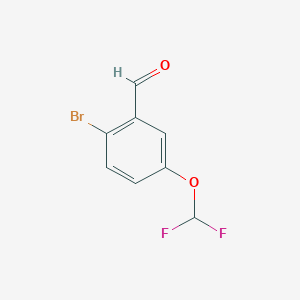 molecular formula C8H5BrF2O2 B1380319 2-溴-5-(二氟甲氧基)苯甲醛 CAS No. 1504952-98-0