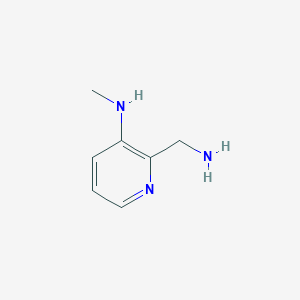 molecular formula C7H11N3 B1380320 2-(aminomethyl)-N-methylpyridin-3-amine CAS No. 1500327-61-6