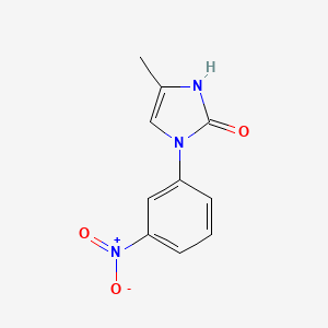 molecular formula C10H9N3O3 B1380324 4-methyl-1-(3-nitrophenyl)-2,3-dihydro-1H-imidazol-2-one CAS No. 1520521-95-2