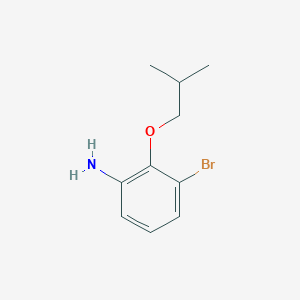 molecular formula C10H14BrNO B1380326 3-溴-2-异丁氧基苯胺 CAS No. 1543110-03-7