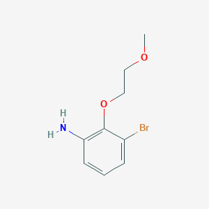 molecular formula C9H12BrNO2 B1380327 3-溴-2-(2-甲氧基乙氧基)苯胺 CAS No. 1505568-38-6