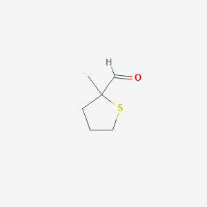 molecular formula C6H10OS B1380328 2-甲硫代烷-2-甲醛 CAS No. 1506905-49-2