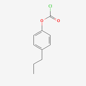 molecular formula C10H11ClO2 B1380330 碳酰氯酸 4-丙基苯酯 CAS No. 374568-22-6