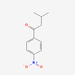 molecular formula C11H13NO3 B1380342 1-Butanone, 3-methyl-1-(4-nitrophenyl)- CAS No. 866584-84-1