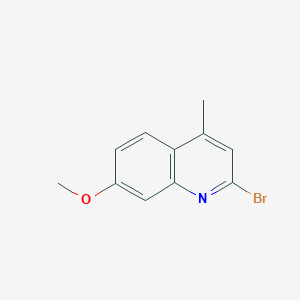 molecular formula C11H10BrNO B1380348 2-Bromo-7-methoxy-4-methylquinoline CAS No. 115486-12-9