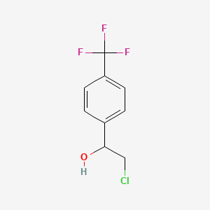 molecular formula C9H8ClF3O B1380350 2-氯-1-[4-(三氟甲基)苯基]乙醇 CAS No. 1070686-96-2