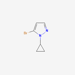 molecular formula C6H7BrN2 B1380355 5-溴-1-环丙基-1H-吡唑 CAS No. 1517978-30-1