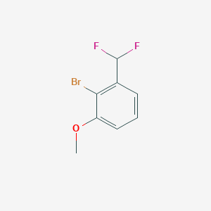 molecular formula C8H7BrF2O B1380362 2-Bromo-1-(difluoromethyl)-3-methoxybenzene CAS No. 1261441-82-0