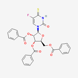 [(2S,3S,4S,5S)-3,4-dibenzoyloxy-5-(5-fluoro-2-oxo-4-sulfanylidenepyrimidin-1-yl)oxolan-2-yl]methyl benzoate