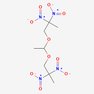 B13803690 Propane, 1,1'-[ethylidenebis(oxy)]bis[2,2-dinitro- CAS No. 5108-69-0