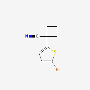 1-(5-Bromothiophen-2-yl)cyclobutane-1-carbonitrile